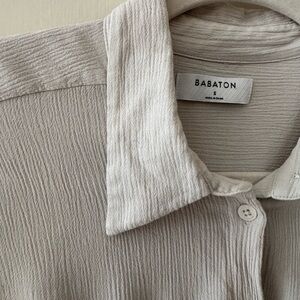 Babaton Cream Textured Shirt